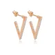 Triangle Design Geometric Stud Earrings Triangle Design Geometric Stud Earrings