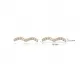 Wave Design Zircon Stone Stud Earrings Wave Design Zircon Stone Stud Earrings