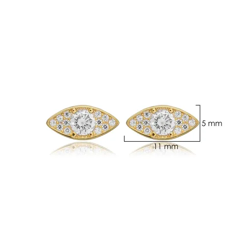 CZ Evil Eye 925 Sterling Silver Earrings CZ Evil Eye 925 Sterling Silver Earrings