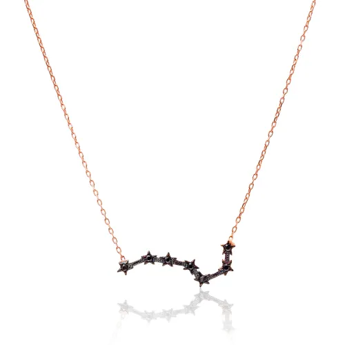 Turkish Minimalist Comet Shape Sterling Silver Necklace