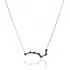 Turkish Minimalist Comet Shape Sterling Silver Necklace