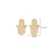 Hamsa CZ Earrings in 925 Sterling Silver - Sade 925 Silver Jewelry