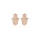 Hamsa CZ Earrings in 925 Sterling Silver - Sade 925 Silver Jewelry