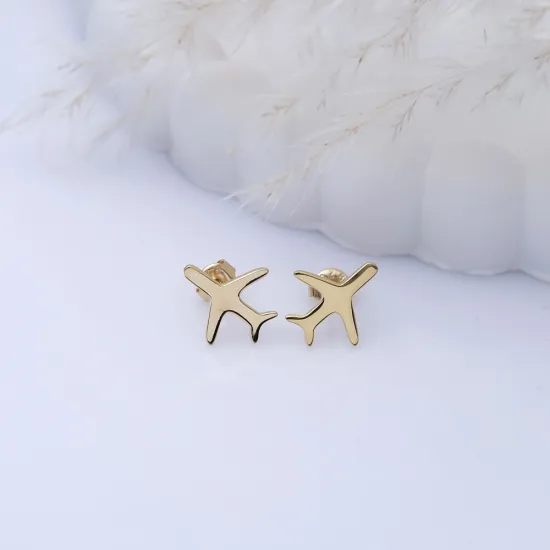 Plain Plane 925 Sterling Silver Earrings Plain Plane 925 Sterling Silver Earrings