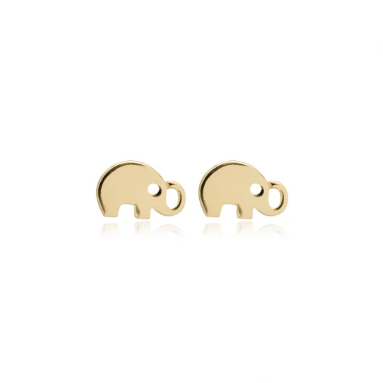 Plain Elephant 925 Sterling Silver Earrings Plain Elephant 925 Sterling Silver Earrings
