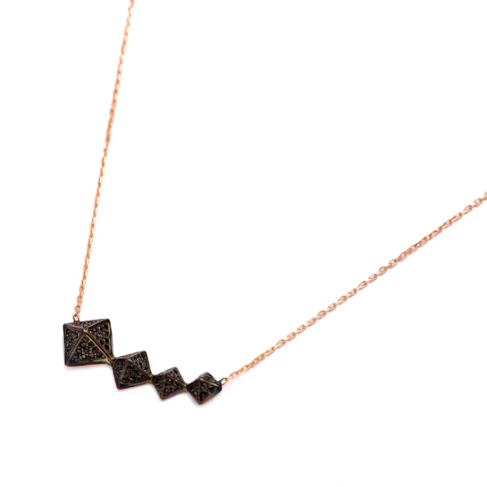 Turkish Minimal Square Shape Sterling Silver Necklace
