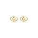 Minimalist Evil Eye Plain 925 Sterling Silver Earrings Minimalist Evil Eye Plain 925 Sterling Silver Earrings
