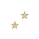 Star Design CZ Stone Silver Stud Earrings Star Design CZ Stone Silver Stud Earrings