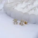 Turkish Hashtag CZ 925 Sterling Silver Earrings Turkish Hashtag CZ 925 Sterling Silver Earrings