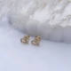 Heart CZ Earrings in 925 Sterling Silver Heart CZ Earrings in 925 Sterling Silver
