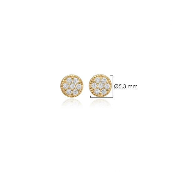 Round Minimalist 925 Sterling Silver Earrings Round Minimalist 925 Sterling Silver Earrings