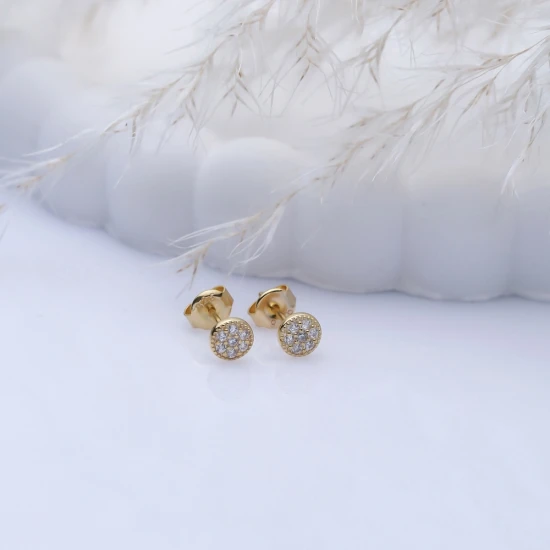 Round Minimalist 925 Sterling Silver Earrings Round Minimalist 925 Sterling Silver Earrings