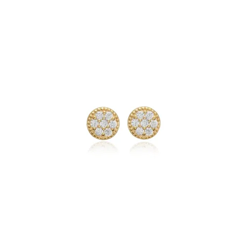 Round Design Minimalist 925 Stud Earrings