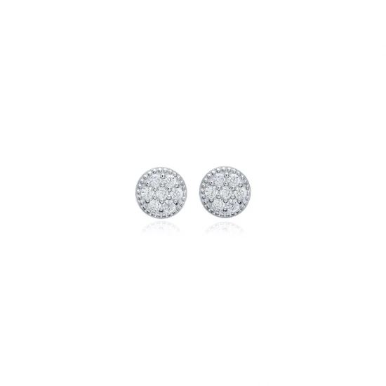 Round Minimalist 925 Sterling Silver Earrings Round Minimalist 925 Sterling Silver Earrings