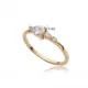 Pear Drop CZ Ring in 925 Sterling Silver