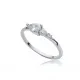 Pear Drop CZ Ring in 925 Sterling Silver