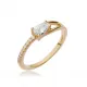 Turkish Pear Drop CZ 925 Sterling Silver Ring Turkish Pear Drop CZ 925 Sterling Silver Ring