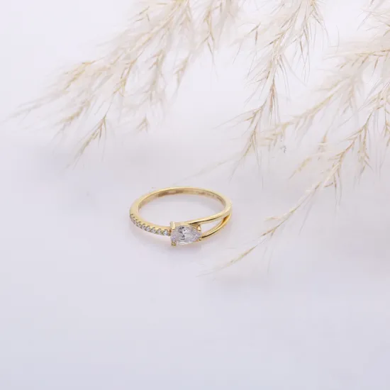 Turkish Pear Drop CZ 925 Sterling Silver Ring Turkish Pear Drop CZ 925 Sterling Silver Ring