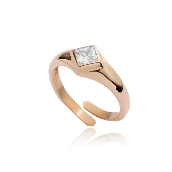 Square 925 Silver Adjustable Knuckle Ring Square 925 Silver Adjustable Knuckle Ring