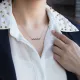 Made in Turkey Black Zigzag CZ Sterling Silver Necklace