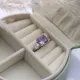 Amethyst CZ Stone Square Design Cluster Zircon Ring Amethyst CZ Stone Square Design Cluster Zircon Ring