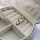 Yellow Citrine CZ Stone Square Design Cluster Zircon Ring Yellow Citrine CZ Stone Square Design Cluster Zircon Ring