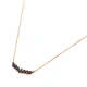 Turkish Black Marquise Chevron CZ 925 Silver Necklace