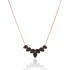 Made in Turkey Black Pear Cluster CZ Silver Necklace