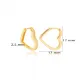 Turkish Dainty Heart 925 Sterling Silver Earrings