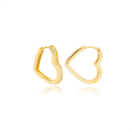 Turkish Dainty Heart 925 Sterling Silver Earrings