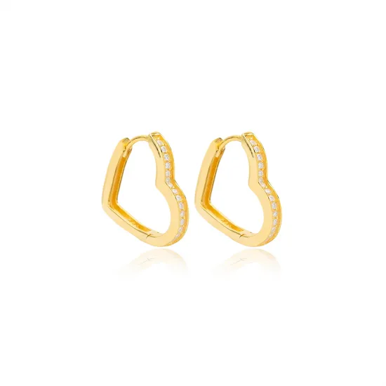 Turkish Dainty Heart 925 Sterling Silver Earrings