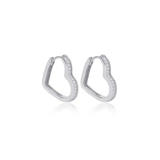 Turkish Dainty Heart 925 Sterling Silver Earrings