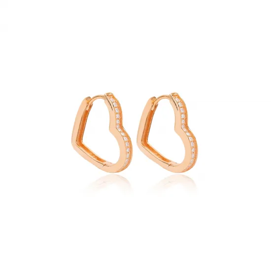 Turkish Dainty Heart 925 Sterling Silver Earrings