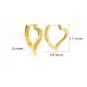 Turkish Cute Heart 925 Sterling Silver Earrings Turkish Cute Heart 925 Sterling Silver Earrings