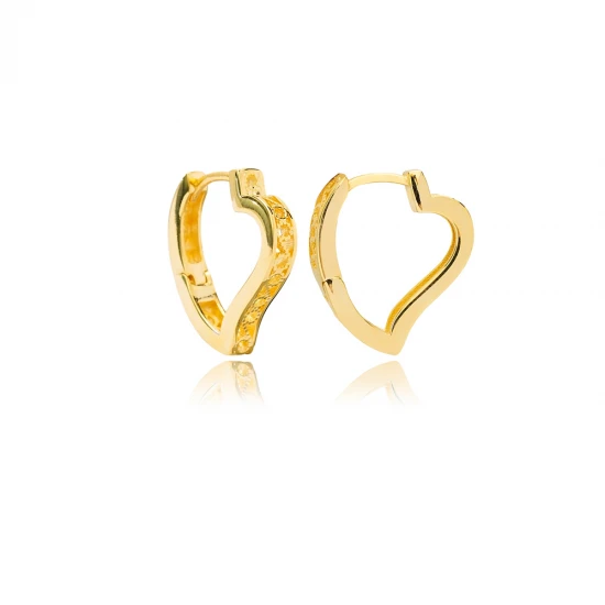 Turkish Cute Heart 925 Sterling Silver Earrings Turkish Cute Heart 925 Sterling Silver Earrings