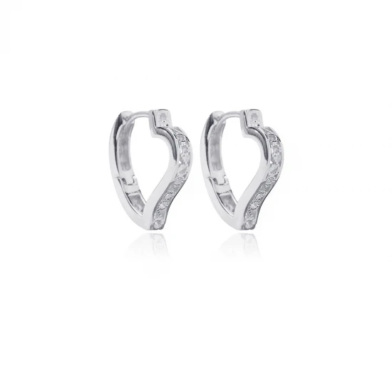 Turkish Cute Heart 925 Sterling Silver Earrings Turkish Cute Heart 925 Sterling Silver Earrings