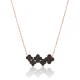 Turkish Pave Clover 925 Sterling Silver Necklace