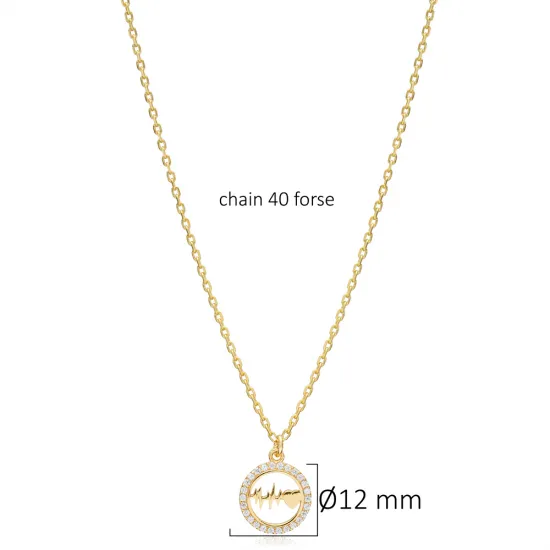 12mm Heartbeat 925 Sterling Silver Necklace - Sade 925 Silver Jewelry