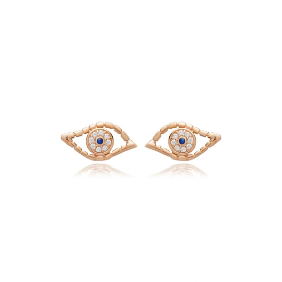 Turkish Evil Eye 925 Silver Earrings Wholesale | 925 Sterling Silver Wholesale | Sade Silver Turkish Evil Eye 925 Silver Earrings Wholesale - Sade 925 Silver Jewelry
