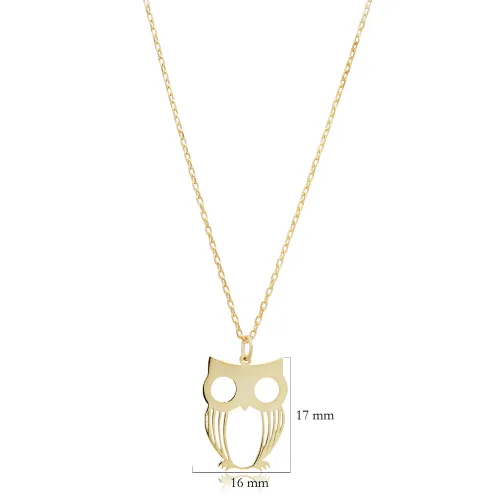 Turkish Owl Plain 925 Sterling Silver Necklace Turkish Owl Plain 925 Sterling Silver Necklace