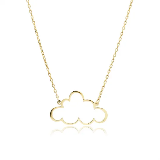 Cloud Plain 925 Sterling Silver Necklace Cloud Plain 925 Sterling Silver Necklace