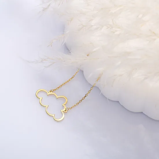 Cloud Plain 925 Sterling Silver Necklace Cloud Plain 925 Sterling Silver Necklace