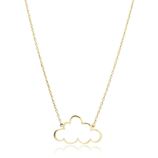 Cloud Plain 925 Sterling Silver Necklace Cloud Plain 925 Sterling Silver Necklace
