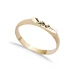 Plain Flower Drawing Women 925 Silver Ring