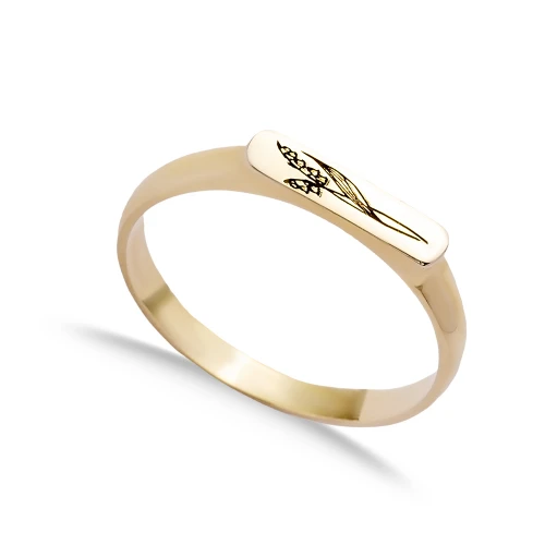 925 Sterling Silver Plain Flower Drawing Women Ring