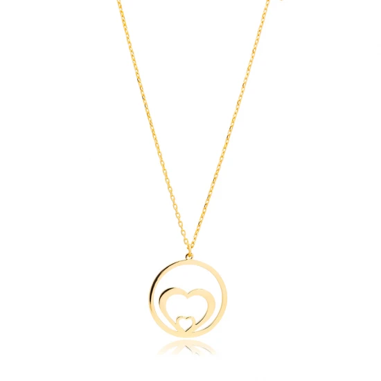Intertwined Heart Plain Style Sterling Silver Necklace Intertwined Heart Plain Style Sterling Silver Necklace