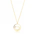 Intertwined Heart Plain Style Sterling Silver Necklace
