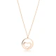 Intertwined Heart Plain Style Sterling Silver Necklace Intertwined Heart Plain Style Sterling Silver Necklace