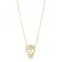 Skull CZ Necklace in 925 Sterling Silver
