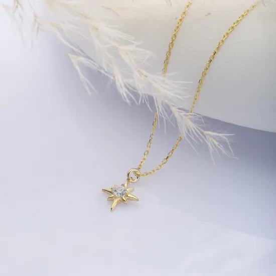 North Star CZ 925 Sterling Silver Necklace North Star CZ 925 Sterling Silver Necklace